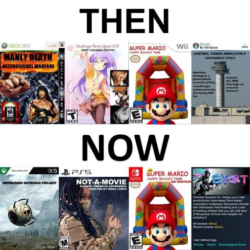Videogames: Then and Now